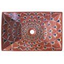 Mexican Talavera Vessel Rectangular Sink VSR11